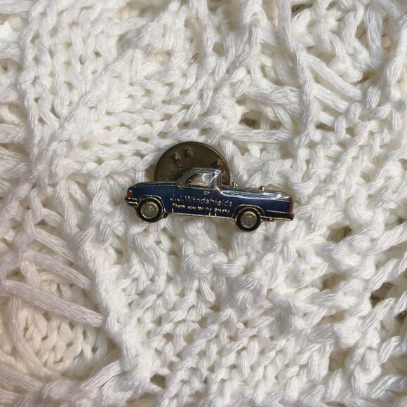 JJ Windshields Enamel Pickup Truck Vehicle Advertising Lapel Pin Brooch - Picture 2 of 8